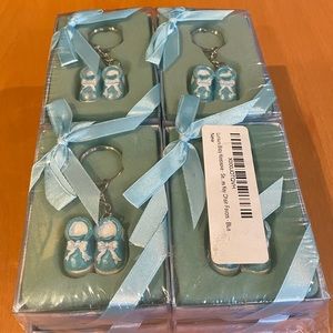Lunaura blue baby “boy” “girl” keepsake keychains